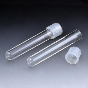 Globe Scientific Test Tube, 5 mL, 12 x 75 mm-Test Tube Plain 5 mL Dual Position Snap Cap Polystyrene Tube