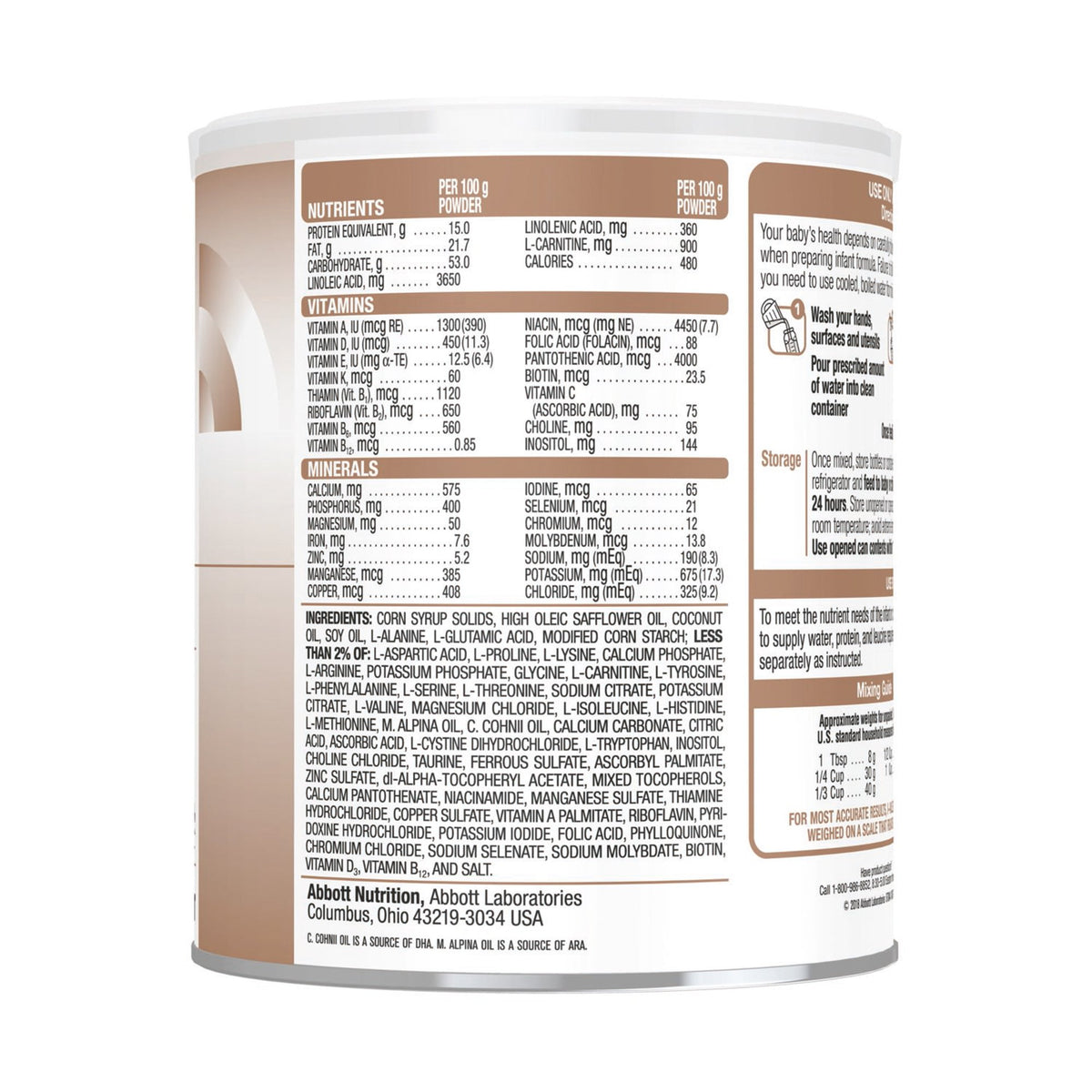 I-Valex-1 Amino Acid-Modified Infant Formula With Iron, 14.1-ounce can-Infant Formula I-Valex-1 Unflavored 14.1 oz. Can Powder Amino Acid / Iron Leucine Catabloism