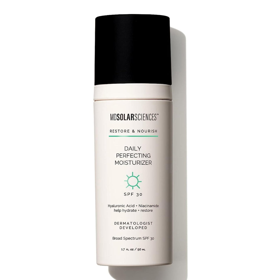 MDSolarSciences Daily Perfecting Moisturizer SPF 30-Facial Moisturizer with Sunscreen MDSolarsciences Daily Perfecting SPF30 1.7 oz. Pump Bottle Scented Lotion