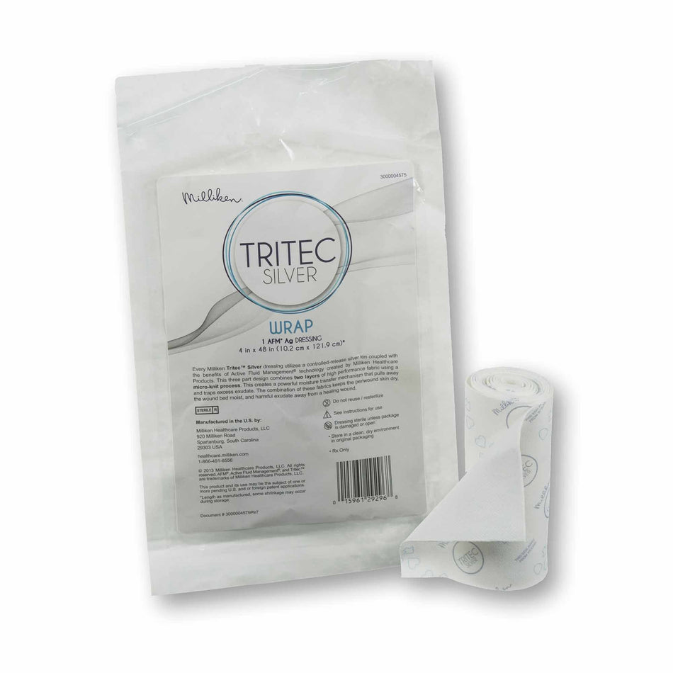 Tritec� Silver Dressing, 4 x 48 Inch-Silver Dressing Tritec� Silver 4 X 48 Inch Roll Sterile
