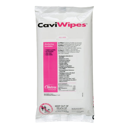 Metrex CaviWipes Surface Disinfectant Alcohol-Based Wipes, 7 x 9 Inch - Housekeeping>Cleaners and Disinfectants - Metrex R...