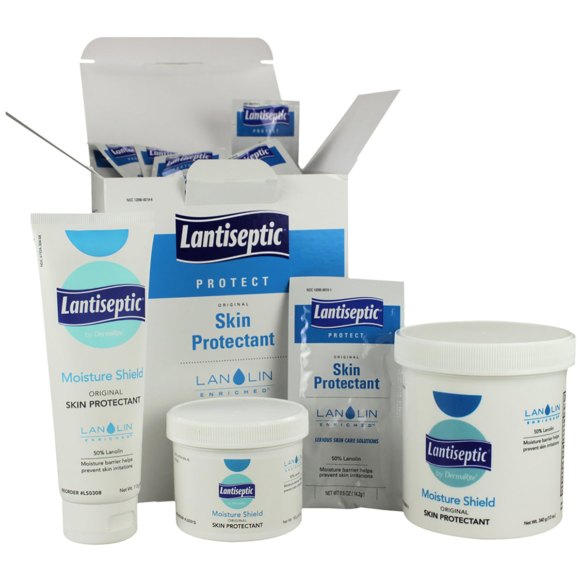 Lantiseptic Skin Protectant, Unscented, Ointment, Jar, 12 oz.-Skin Protectant Lantiseptic Moisture Shield 12 oz. Jar Lanolin Scent Ointment