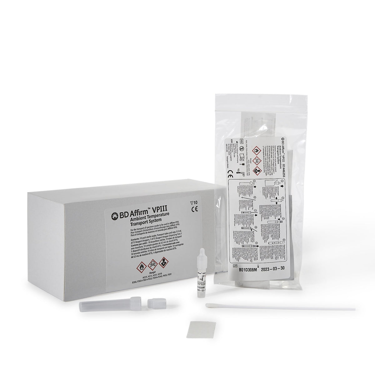 BD Affirm VPIII Ambient Temperature Transport System-Specimen Collection and Transport Kit BD Affirm VPIII 0.3 mL Collection Tube Sterile