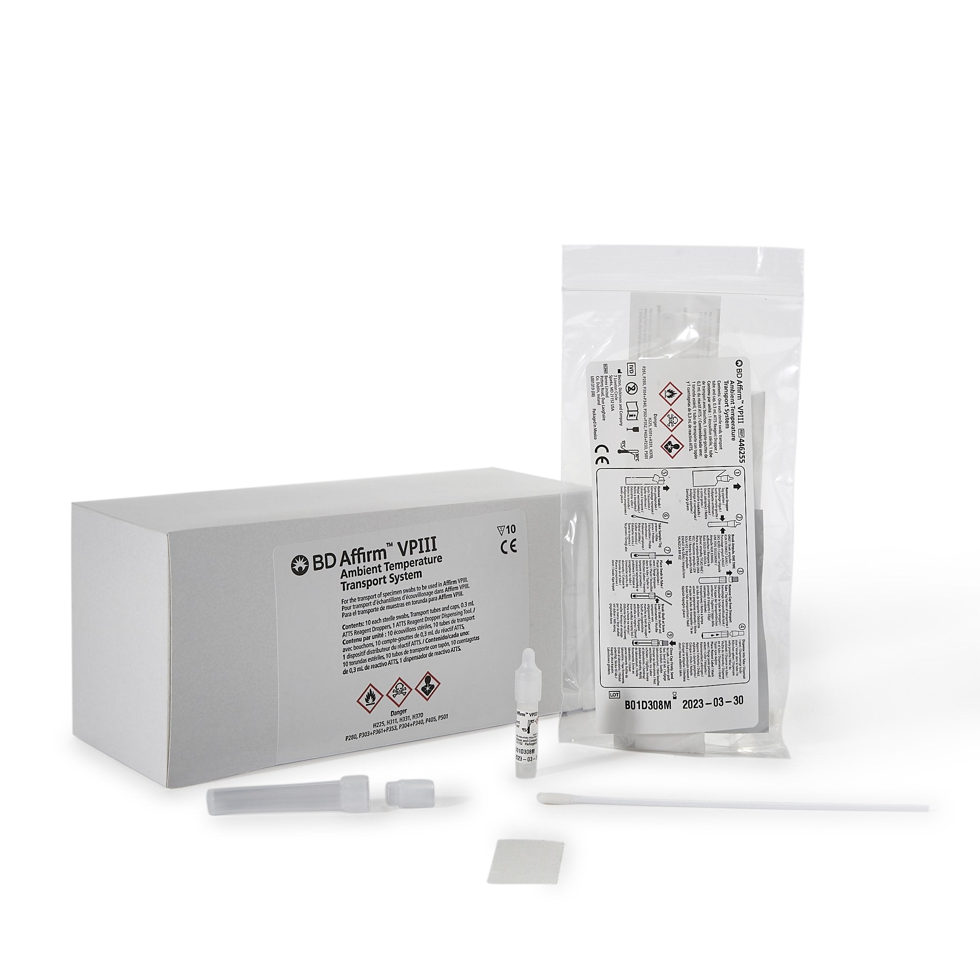 BD Affirm VPIII Ambient Temperature Transport System-Specimen Collection and Transport Kit BD Affirm VPIII 0.3 mL Collection Tube Sterile