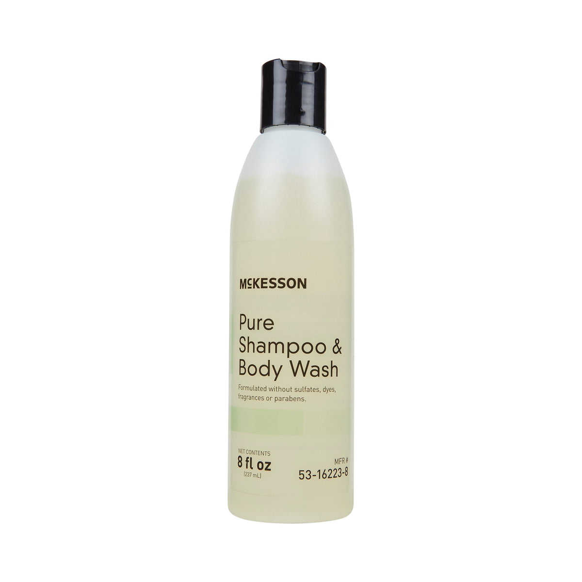 McKesson Pure Shampoo and Body Wash-Shampoo and Body Wash McKesson Pure 8 oz. Flip Top Bottle Unscented
