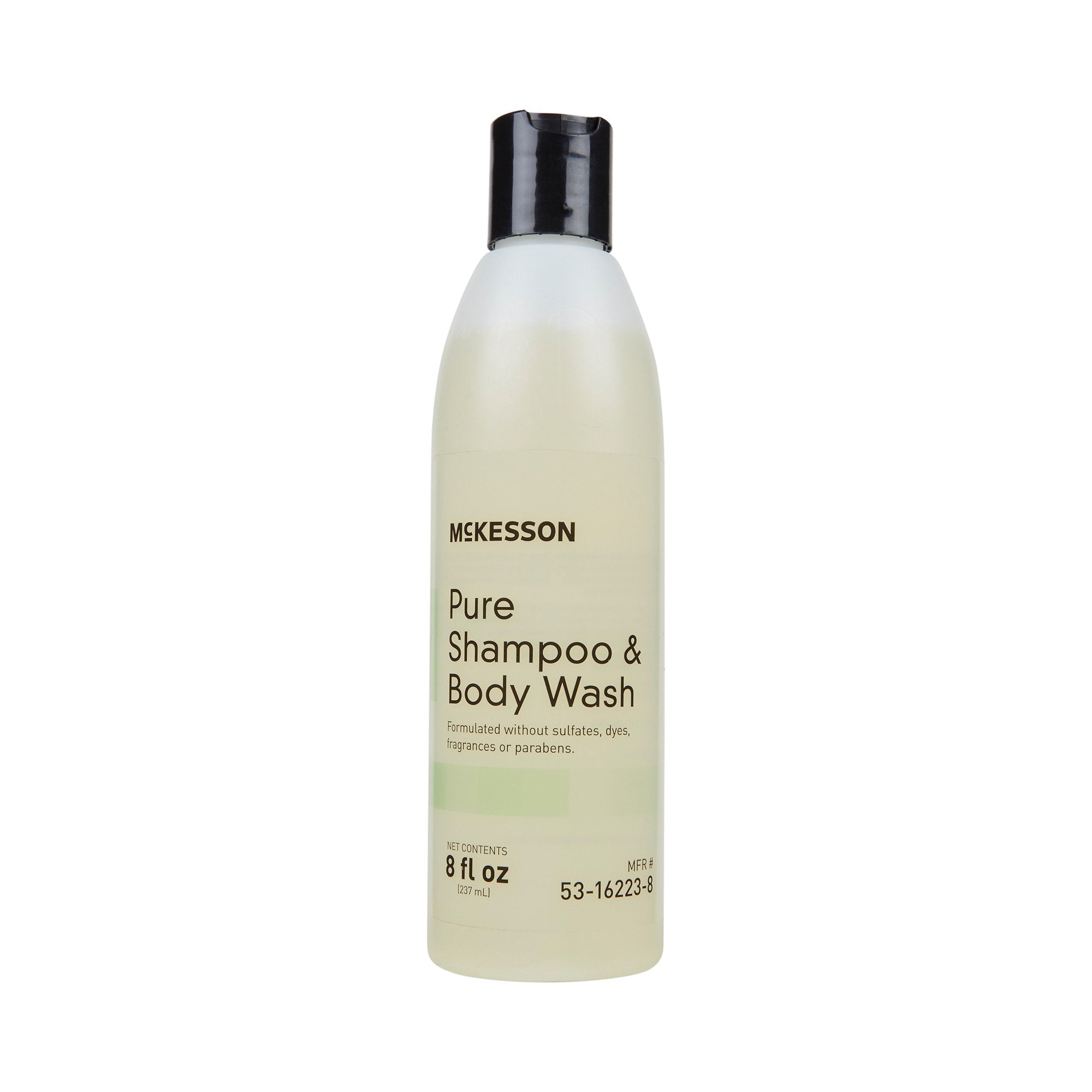 McKesson Pure Shampoo and Body Wash-Shampoo and Body Wash McKesson Pure 8 oz. Flip Top Bottle Unscented