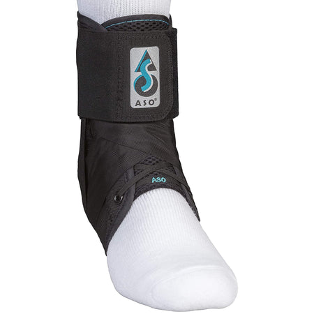 ASO Speed Lacer Ankle Brace, Medium-Ankle Brace ASO Speed Lacer Medium Lace-Up / Hook and Loop Strap Closure Foot