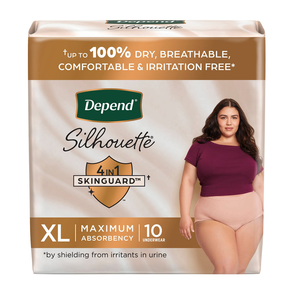 Depend® Silhouette® Maximum Absorbency Underwear, Extra Large - Incontinence>Adult Briefs and Protective Undergarments - K...