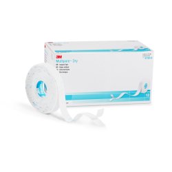 3M Multipore Dry Dressing Retention Tape with Liner, 1/2 Inch x 5-1/2 Yard, White-Water Resistant Dressing Retention Tape with Liner 3M Multipore Dry White 1/2 Inch X 5-1/2 Yard Pique NonSterile
