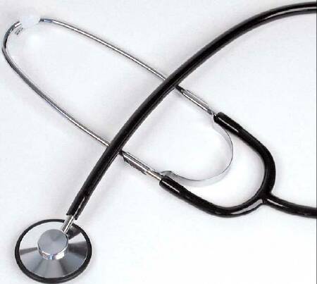 Kerma Medical Products Classic Stethoscope-General Exam Stethoscope Yellow 1-Tube 22 Inch Tube Single Sided Chestpiece
