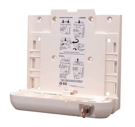 Sharps Collector Bracket-Sharps Container Bracket Plastic Wall Mount Locking