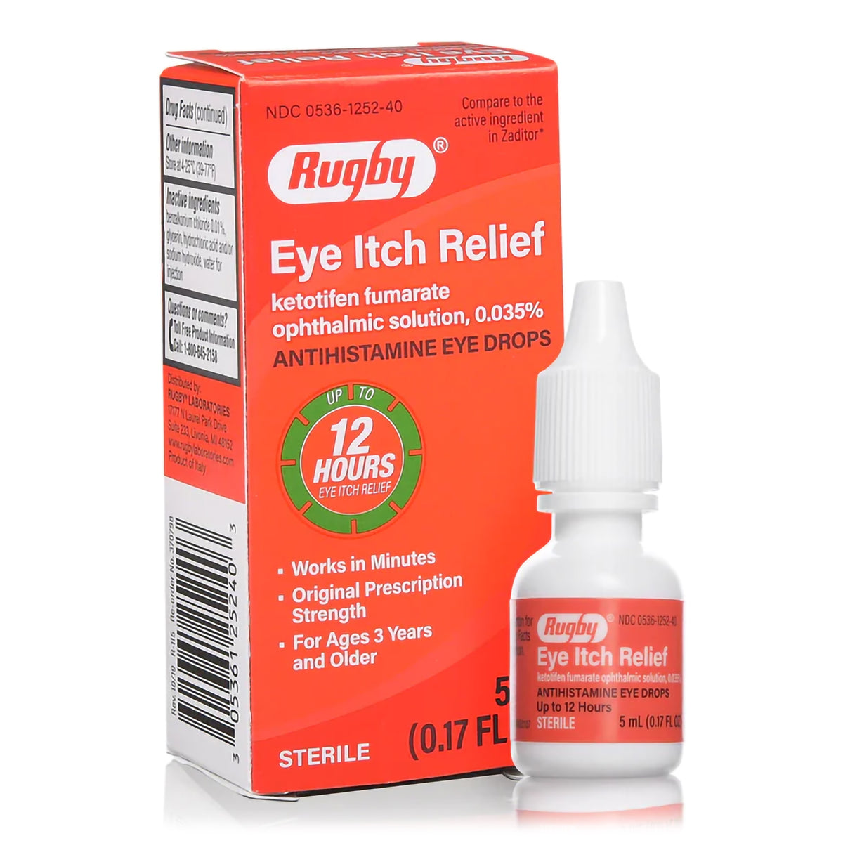Rugby® Eye Itch Relief - Pharmaceuticals>Over the Counter>Eye Care - Major Pharmaceuticals