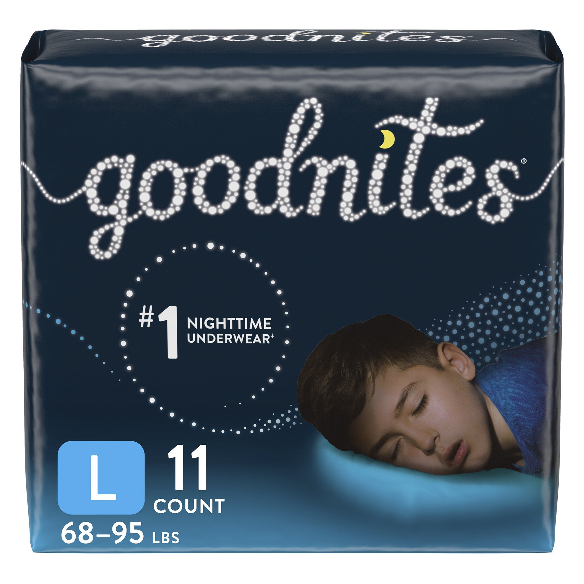 GoodNites Absorbent Underwear, Large-Male Youth Absorbent Underwear GoodNites Pull On with Tear Away Seams Large Disposable Heavy Absorbency