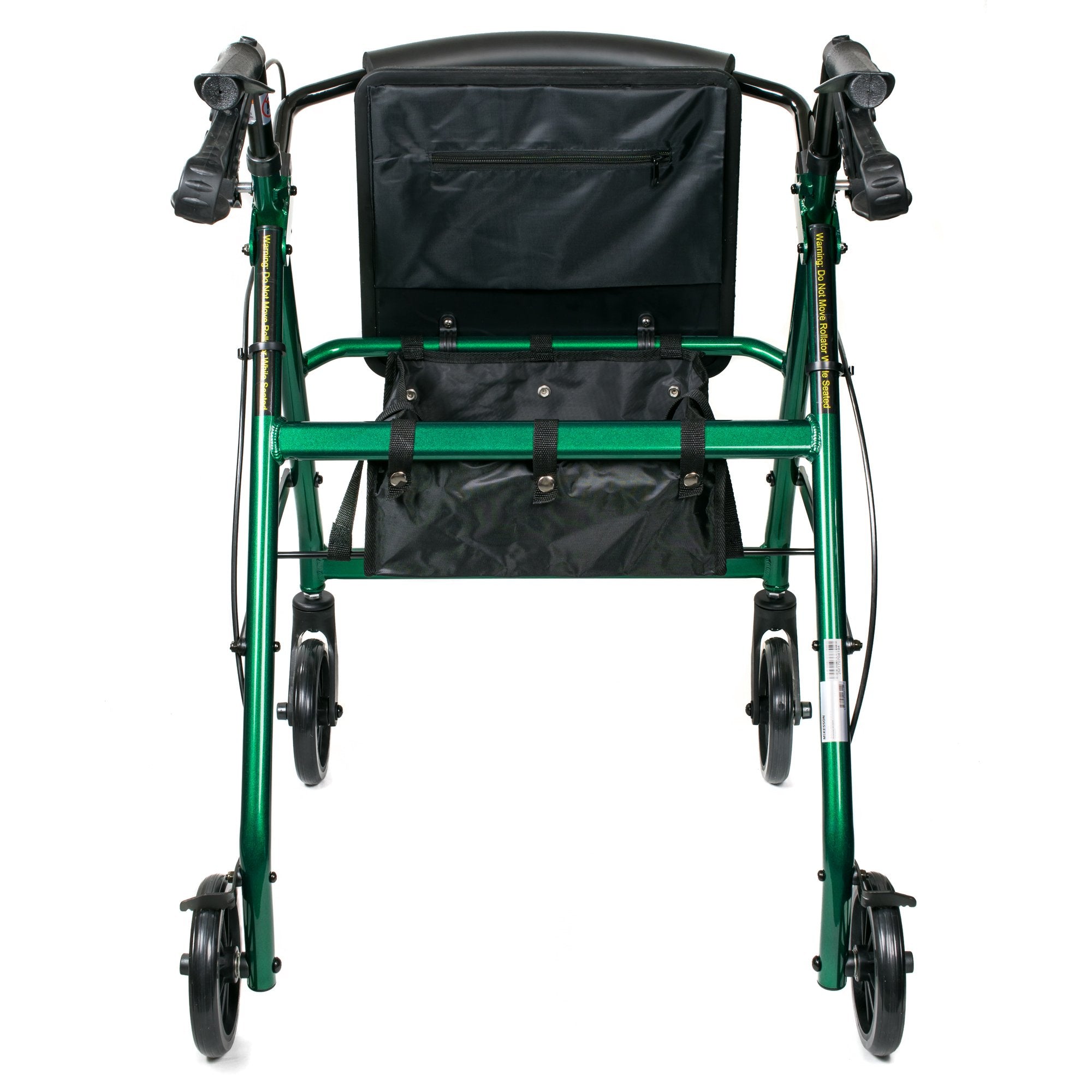 McKesson Folding Aluminum Four-Wheel Rollator, Green-4 Wheel Rollator McKesson Green Adjustable Height / Folding Aluminum Frame