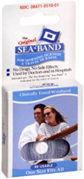 Sea-Band Nausea Relief Wrist Band-Nausea Relief Sea-Band Wrist Band 2 per Box