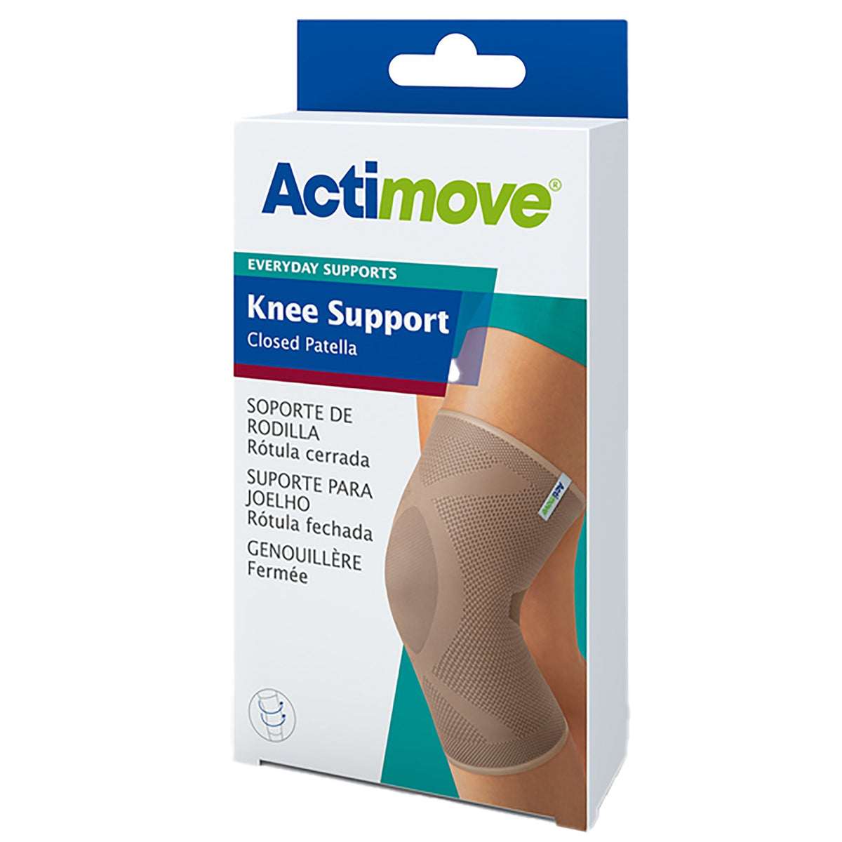 Actimove Everyday Knee Support, Medium-Knee Support Actimove Everyday Supports Medium Without Fastening 14-1/4 to 16-1/4 Inch Knee Circumference Left or Right Knee
