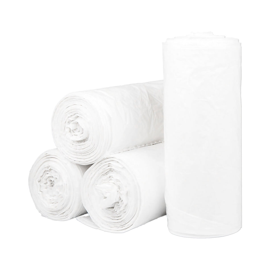 McKesson Extra Heavy Duty Trash Bag, White, 33 gal.-Trash Bag McKesson 33 gal. White LLDPE 0.70 mil 30 X 39 Inch Star Seal Bottom Coreless Roll