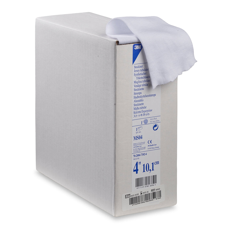 3M Synthetic Cast Stockinette, 4 Inch x 25 Yard-Stockinette Tubular / Undercast 3M Synthetic 4 Inch X 25 Yard Polyester NonSterile