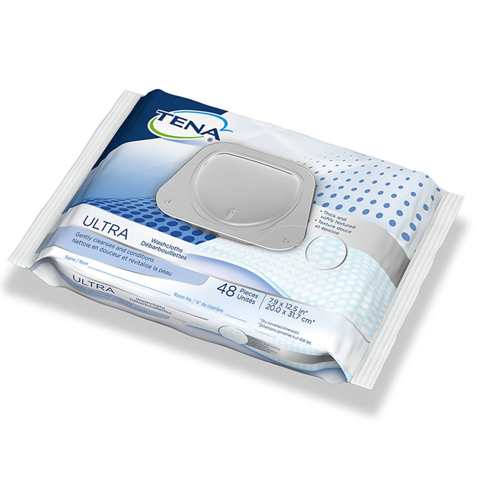 Tena Ultra Washcloths, Disposable, Soft Pack-Personal Cleansing Wipe TENA ProSkin Ultra Soft Pack Scented 48 Count