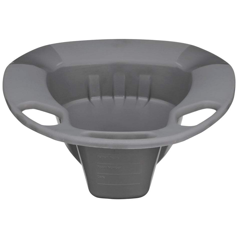 McKesson Stackable Bedpan, Non-Stick Plastic, Latex-Free, Graphite-Stackable Bedpan McKesson Graphite 2 Quart / 1893 mL