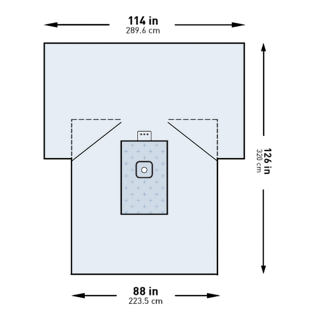 McKesson Sterile Lower Extremity Drape, 114 x 88 x 126 Inch-Orthopedic Drape McKesson Lower Extremity Drape 114 W X 88 W X 126 L Inch Sterile