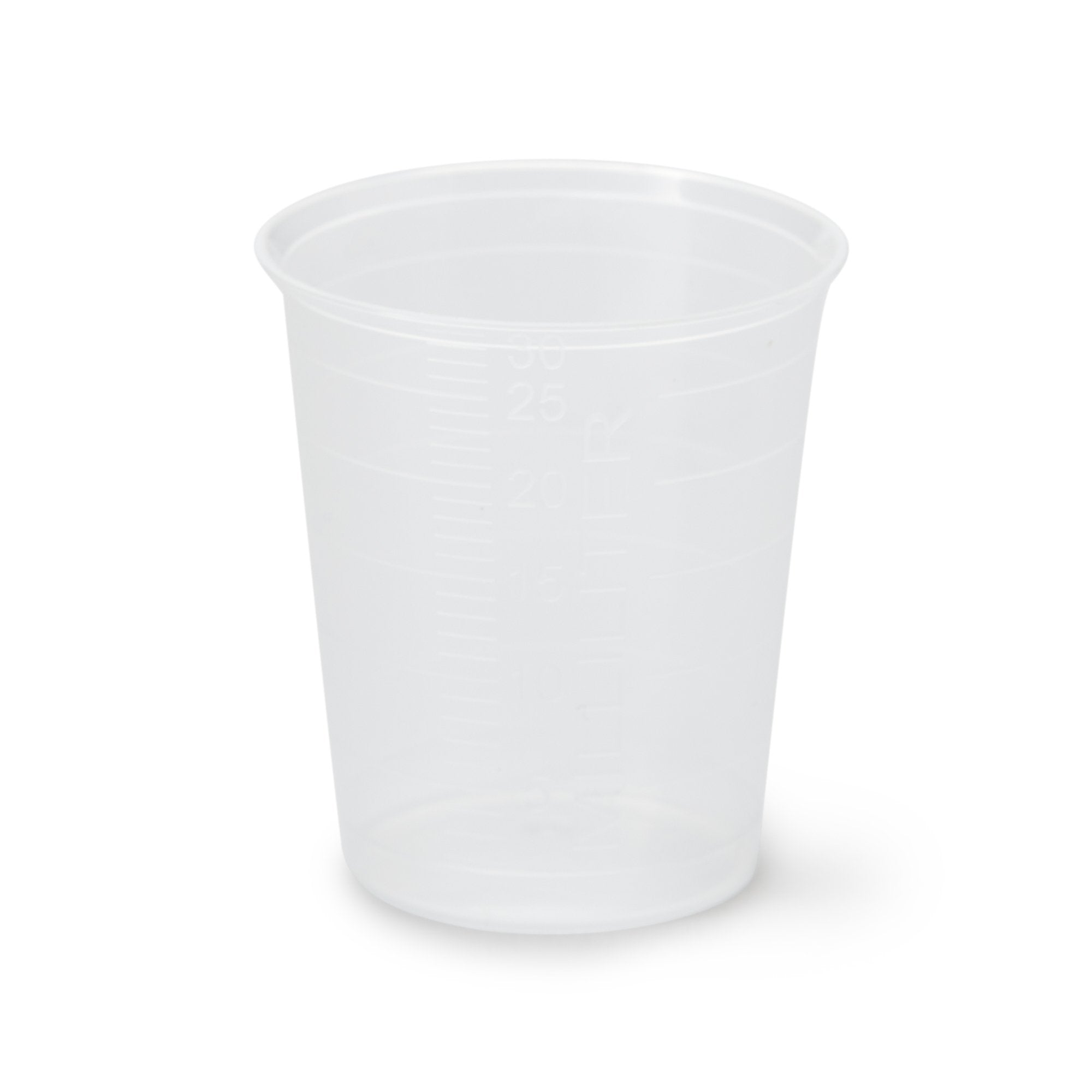 Narrow Graduated Medicine Cup, 30 mL-Medicine Cup Narrow 1 oz. Clear Plastic Disposable NonSterile