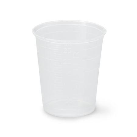 Narrow Graduated Medicine Cup, 30 mL-Medicine Cup Narrow 1 oz. Clear Plastic Disposable NonSterile