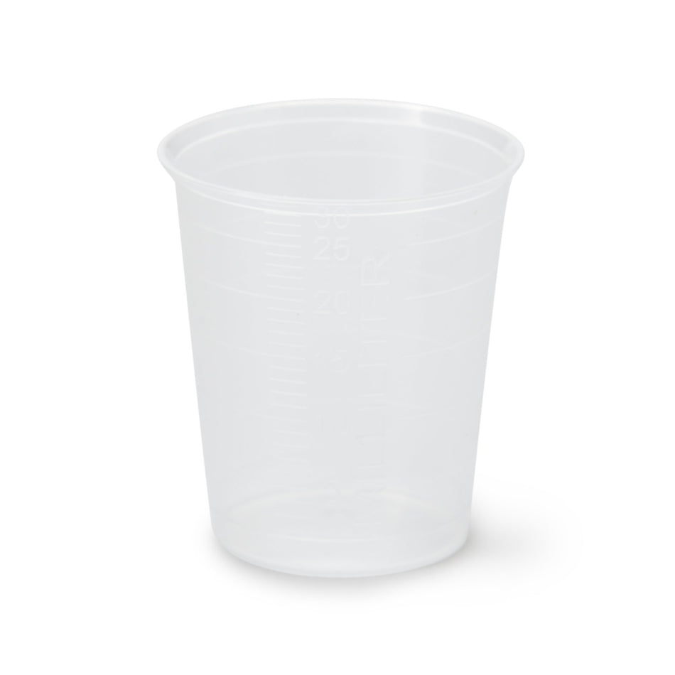 Narrow Graduated Medicine Cup, 30 mL-Medicine Cup Narrow 1 oz. Clear Plastic Disposable NonSterile