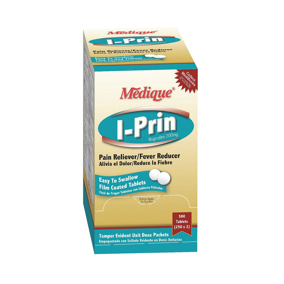I-Prin Ibuprofen Pain Relief-Pain Relief I-Prin 200 mg Strength Ibuprofen Tablet 250 per Box
