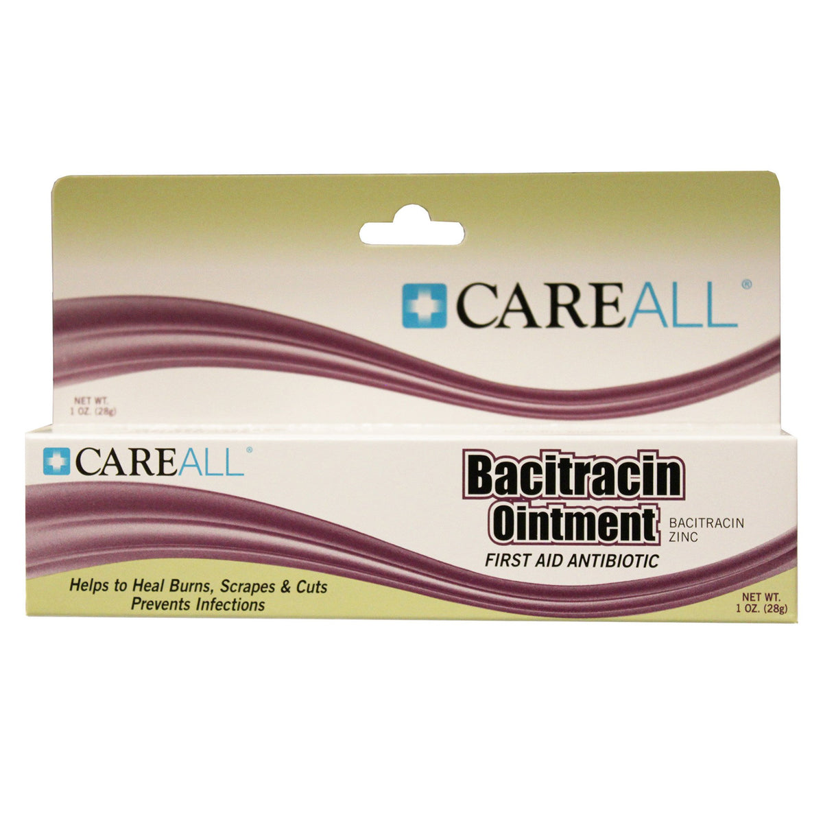 CareALL Bacitracin First Aid Antibiotic-First Aid Antibiotic CareALL Ointment 1 oz. Tube