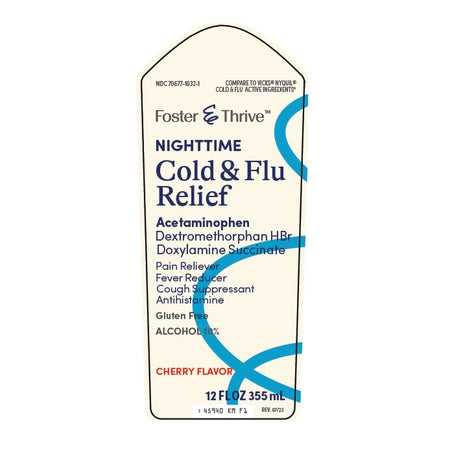 Foster & Thrive™ Nighttime Cold & Flu Liquid Relief, Cherry flavor - Pharmaceuticals>Over the Counter>Cough and Cold Relie...