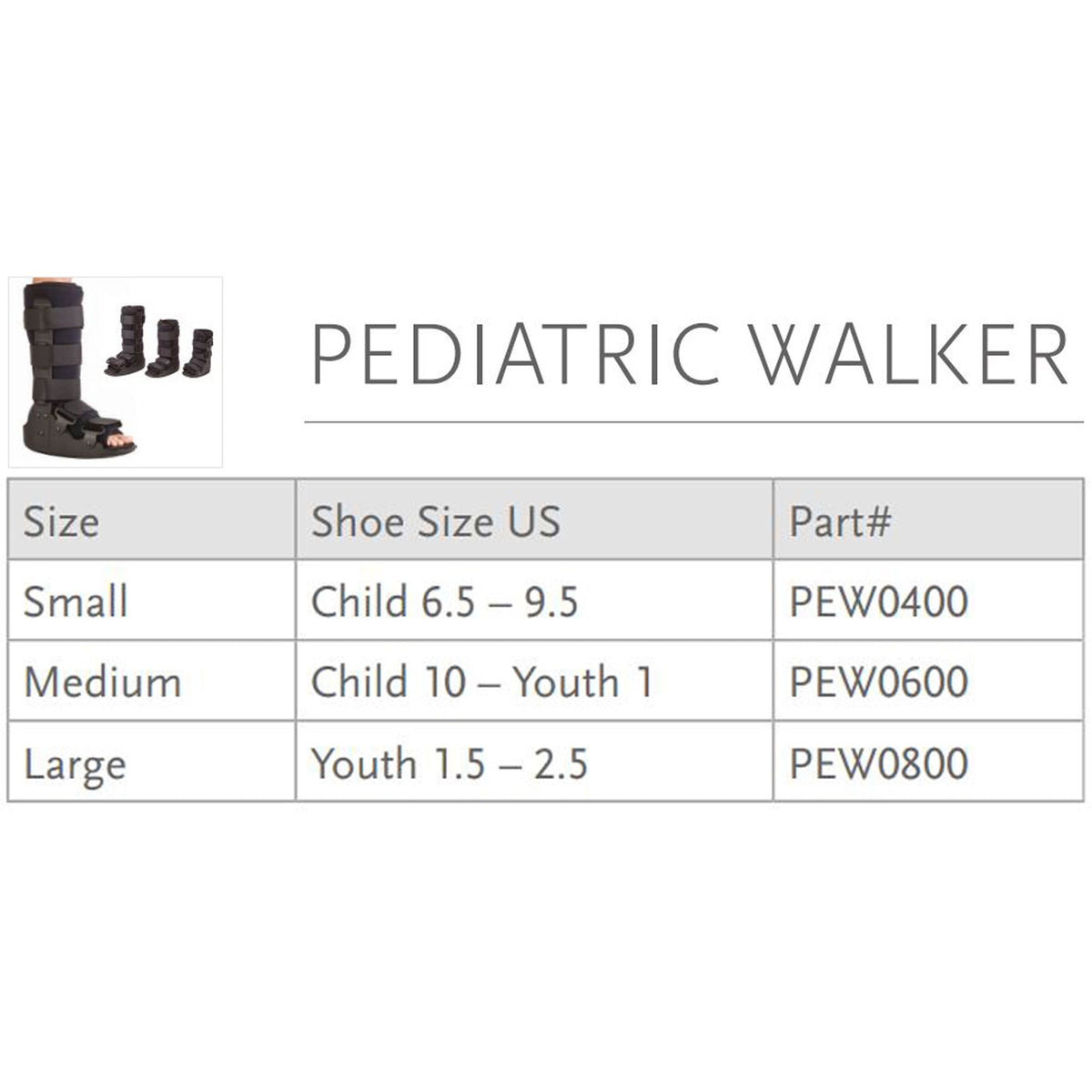 Ossur CAM Walker® Pediatric Boot, Medium