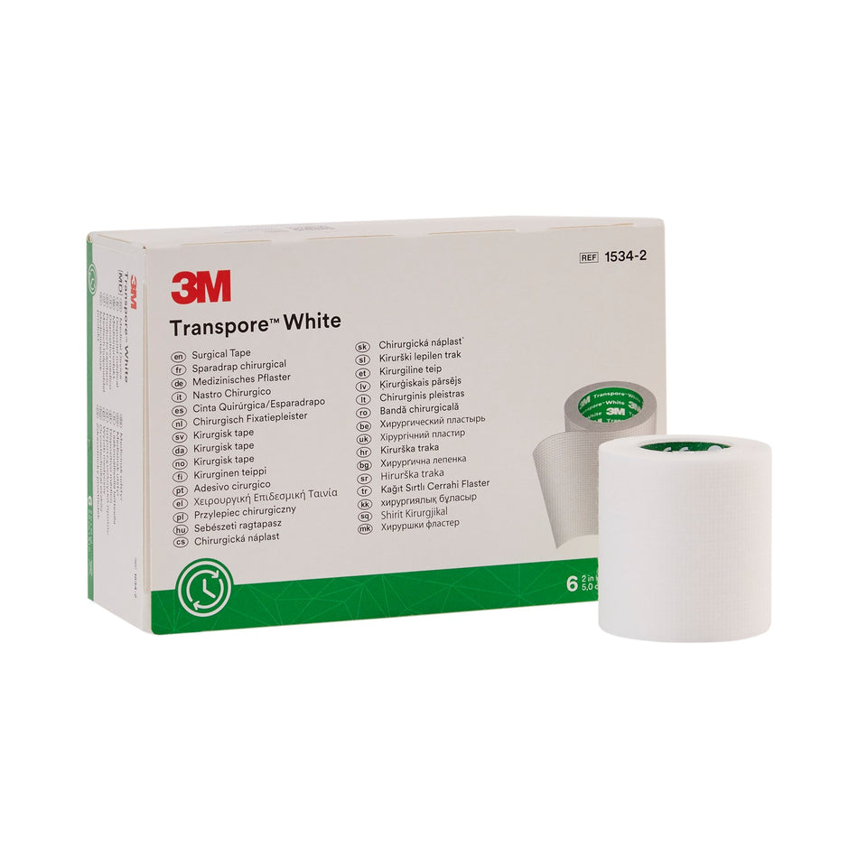 3M� Transpore� Plastic Medical Tape, 2 Inch x 10 Yard, White-Medical Tape 3M� Transpore� White White 2 Inch X 10 Yard Plastic NonSterile