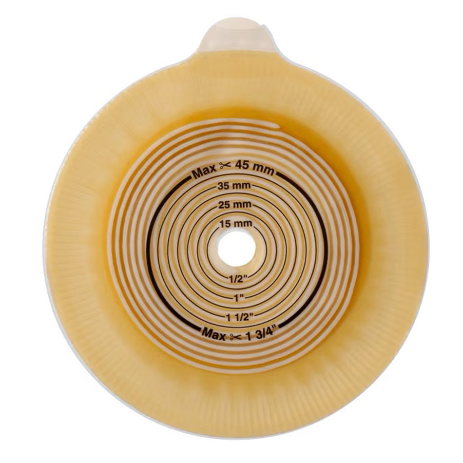 Assura Colostomy Barrier With 3/8-1 Inch Stoma Opening-"Ostomy Barrier Assura2 Trim to Fit, Standard Wear Pectin Based Adhesive 50 mm Flange Red Code System Synthetic Resin 3/8 to 1-3/4 Inch Opening"