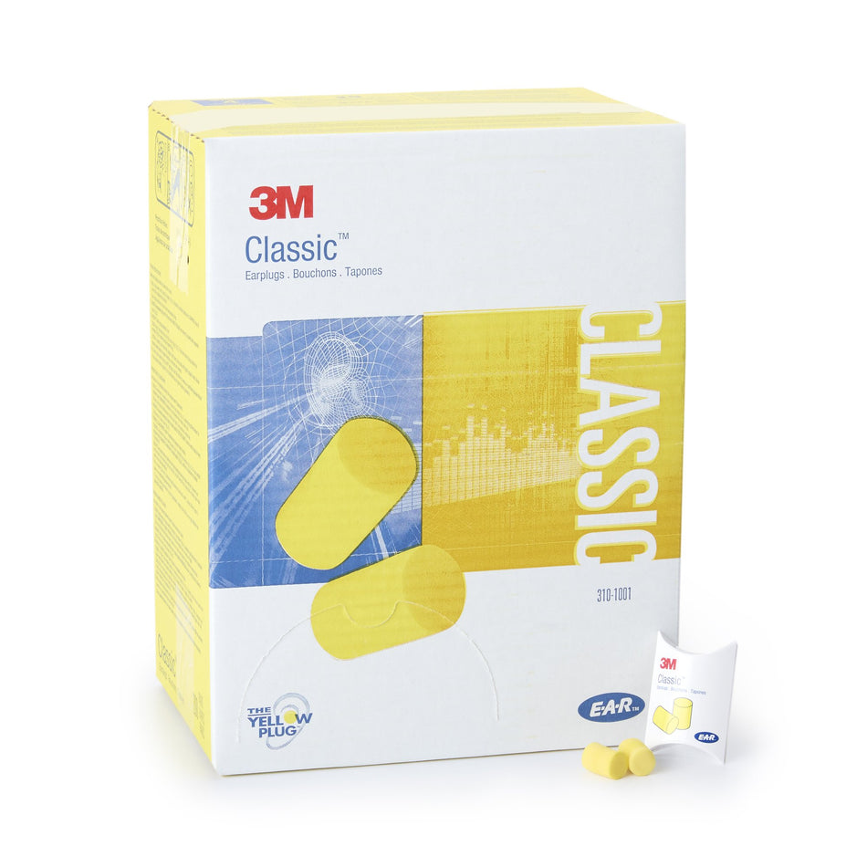 3M E-A-R Classic Cordless Earplugs-Ear Plugs 3M E-A-R Classic Cordless One Size Fits Most Yellow