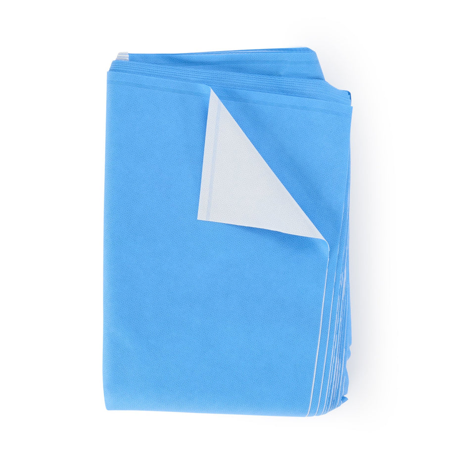 Quick Check H600 Sterilization Wrap, 48 x 48 Inch-QUICK CHECK* H600 Sterilization Wrap White / Blue 48 X 48 Inch Dual Layer SMS Polypropylene Steam / EO Gas / Hydrogen Peroxide