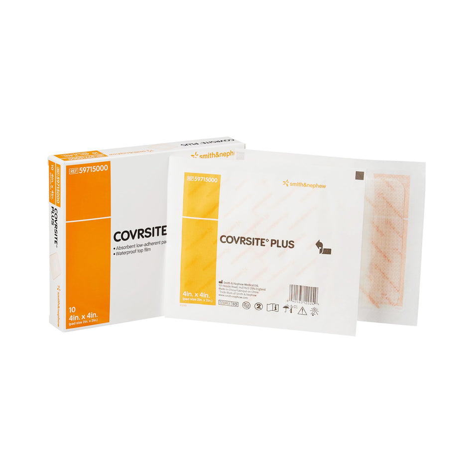 Covrsite Plus Composite Dressing, 4 x 4 Inch-Composite Dressing COVRSITE Plus 4 X 4 Inch Square NonSterile