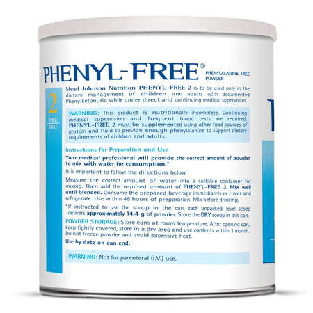 Phenyl-Free® 2 Vanilla Medical Food for the Dietary Management of PKU, 1 lb. Can - Nutritionals and Feeding Supplies>Nutri...