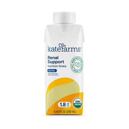 Kate Farms® Renal Support 1.8 Vanilla Nutrition Shake, 8.45-ounce carton - Nutritionals and Feeding Supplies>Nutritionals>...