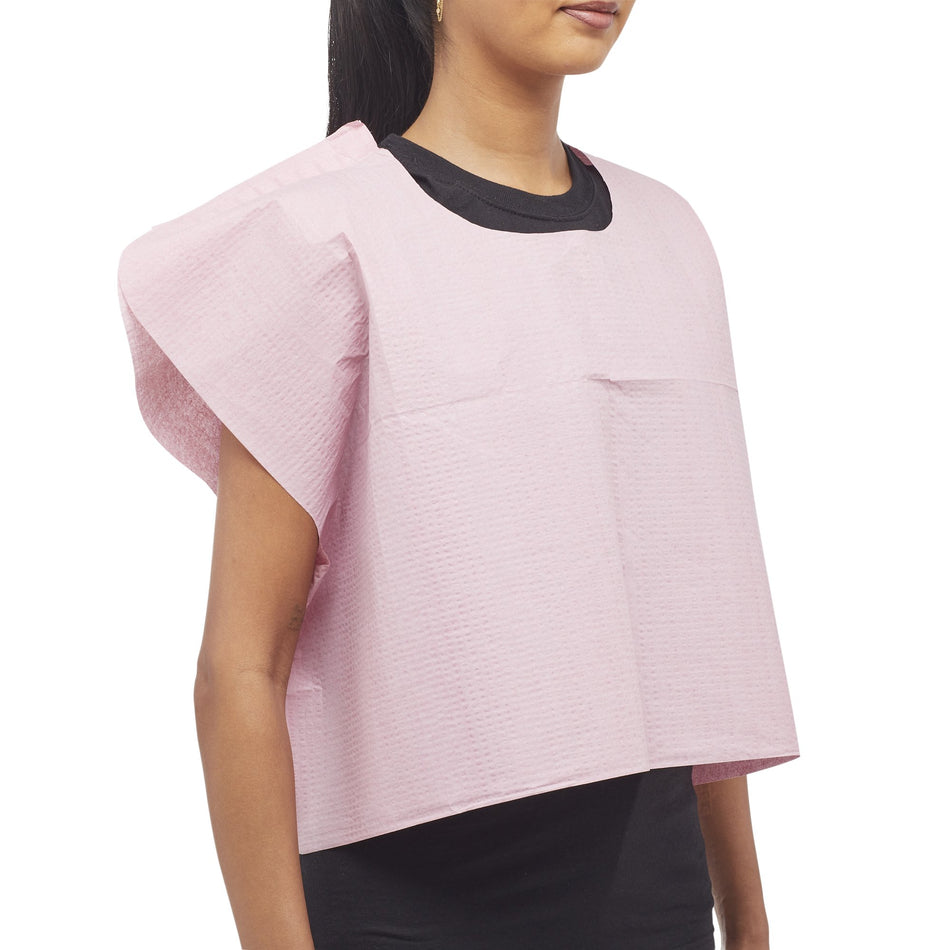 McKesson Exam Cape, Mauve-Exam Cape McKesson Mauve Front / Back Opening Without Closure Unisex