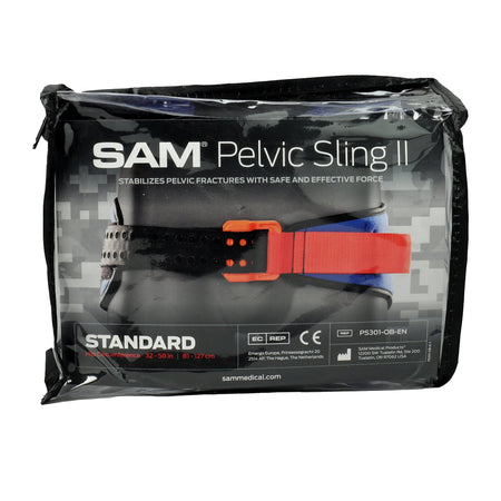 SAM Pelvic Sling II Pelvic Belt-Emergency Pelvic Binder SAM Pelvic Sling II Standard Buckle / Hook and Loop Strap Closure Pelvis