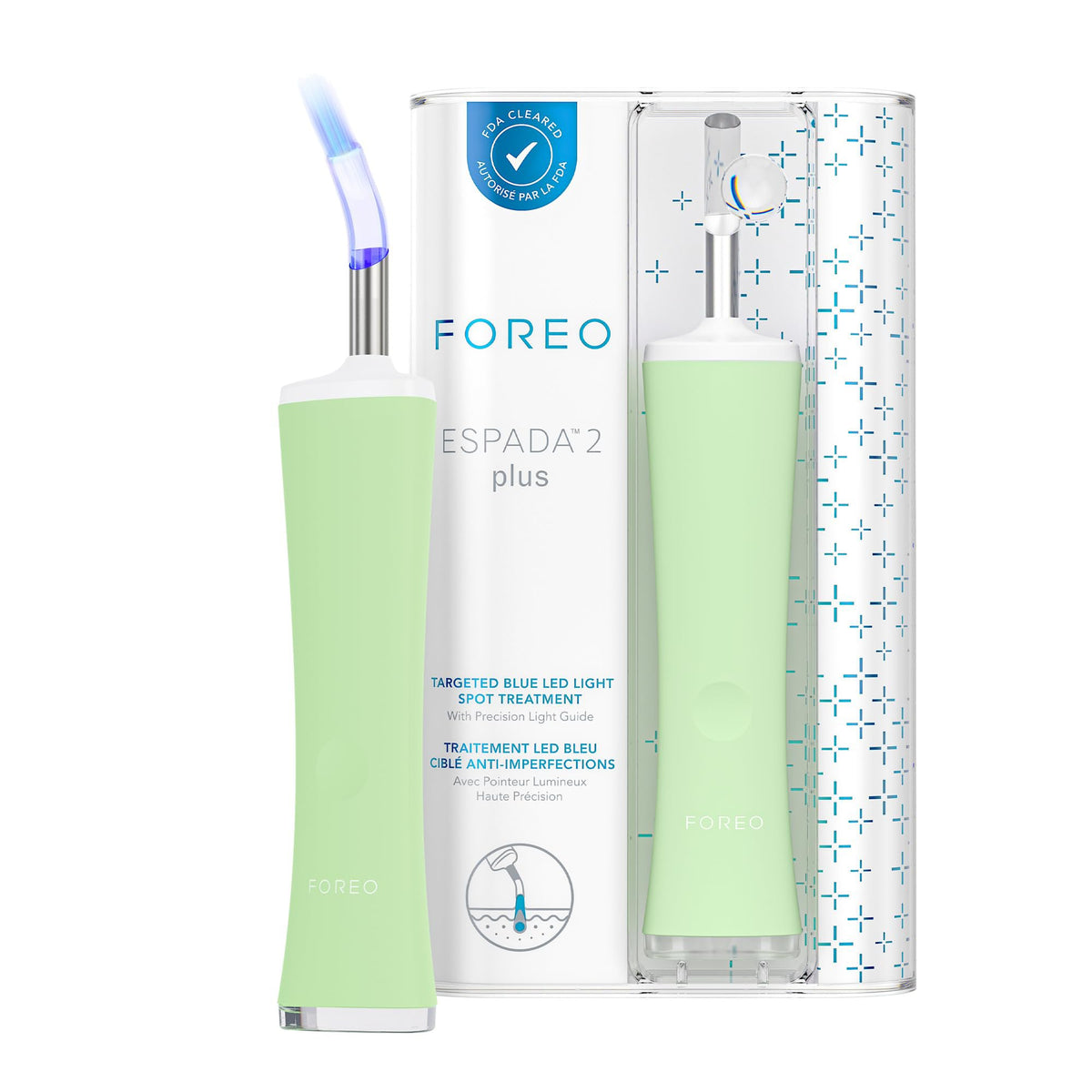 ESPADA™ 2 Plus Acne Therapy Device, Pistachio - Personal Hygiene>Skin Care>Skin Care Kits - Foreo Inc