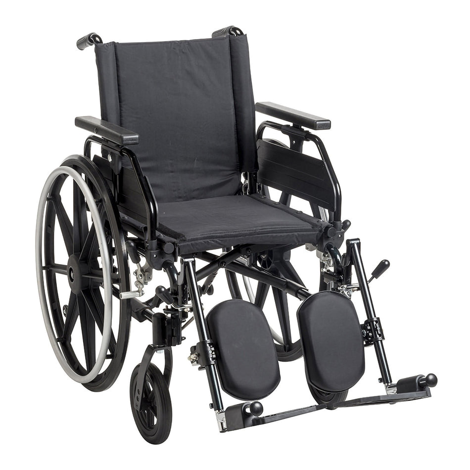 drive� Viper Plus GT Wheelchair, 20 Inch Seat Width-Wheelchair drive� Viper Plus GT Dual Axle Universal Arm Swing-Away Footrest Deep Green Upholstery 20 Inch Seat Width Adult 300 lbs. Weight Capacity