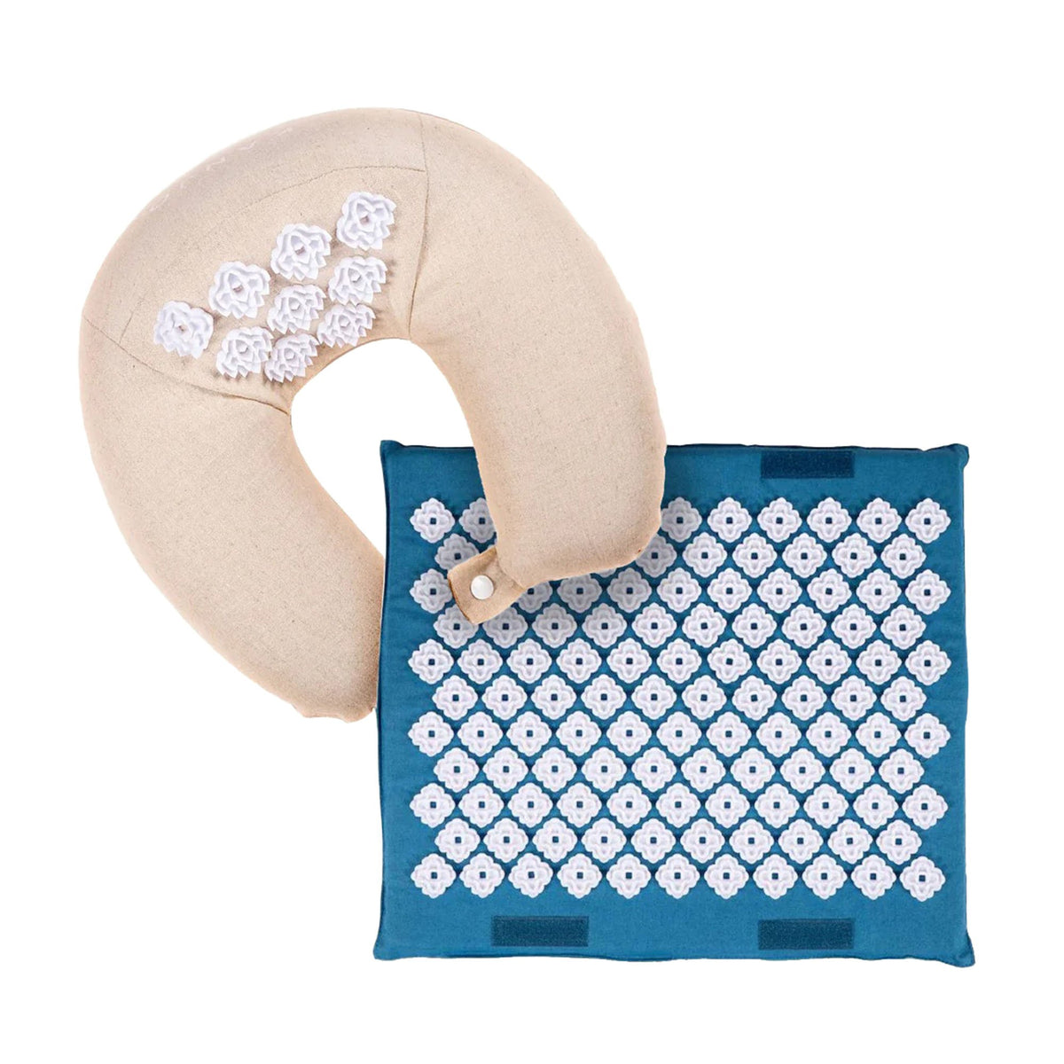 Kanjo Acupressure Travel Set-Acupressure Travel Set Kanjo Foot Mat: 1 X 14 X 16 Inch / Neck Pillow: 5 X 12 X 13 Inch