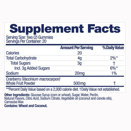 AZO® Cranberry, 40 Convenient Gummies in a Bottle