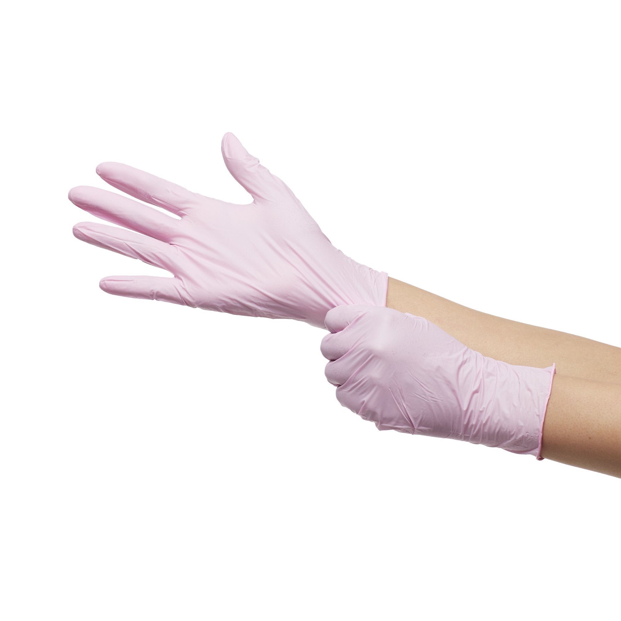 McKesson Pink Nitrile Nitrile Exam Glove, Extra Large, Pink-Exam Glove McKesson Pink Nitrile X-Large NonSterile Nitrile Standard Cuff Length Textured Fingertips Pink Not Rated
