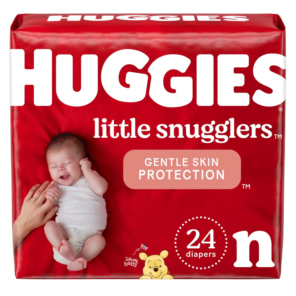 Huggies Little Snugglers Diaper, Newborn-Unisex Baby Diaper Huggies Little Snugglers Newborn Disposable Heavy Absorbency