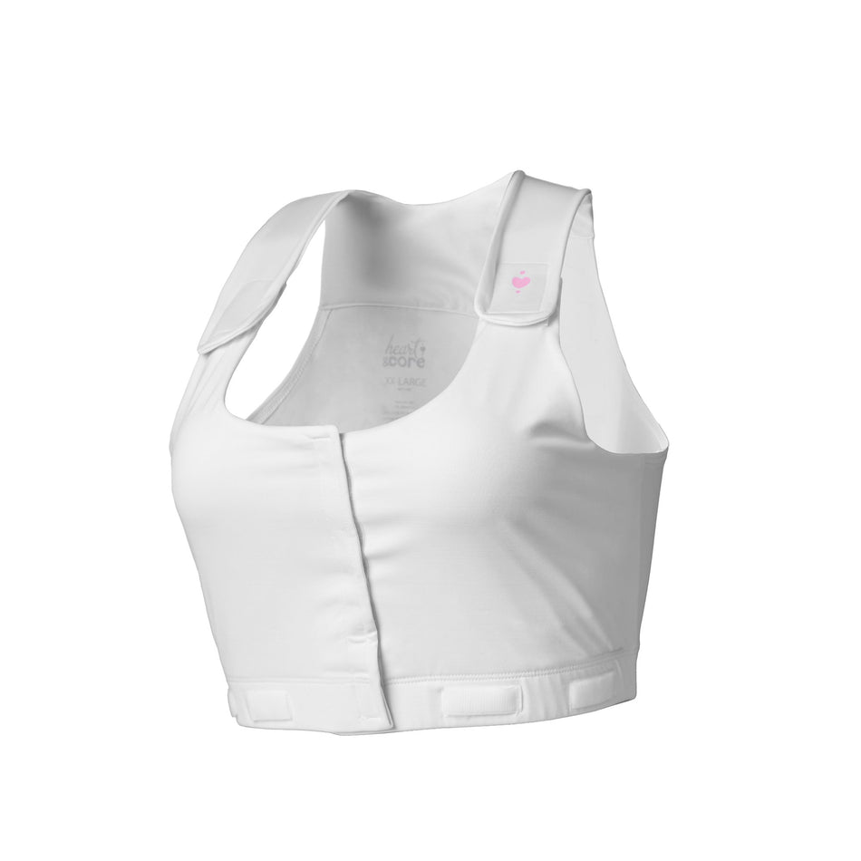 Larissa Post-Surgical Bra, White, Small-Post-Surgical Bra Larissa White Small 30 to 32 Inch