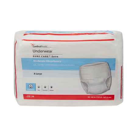 Sure Care™ Extra Moderate Absorbency Incontinence Underwear, X-Large - Incontinence>Adult Briefs and Protective Undergarme...