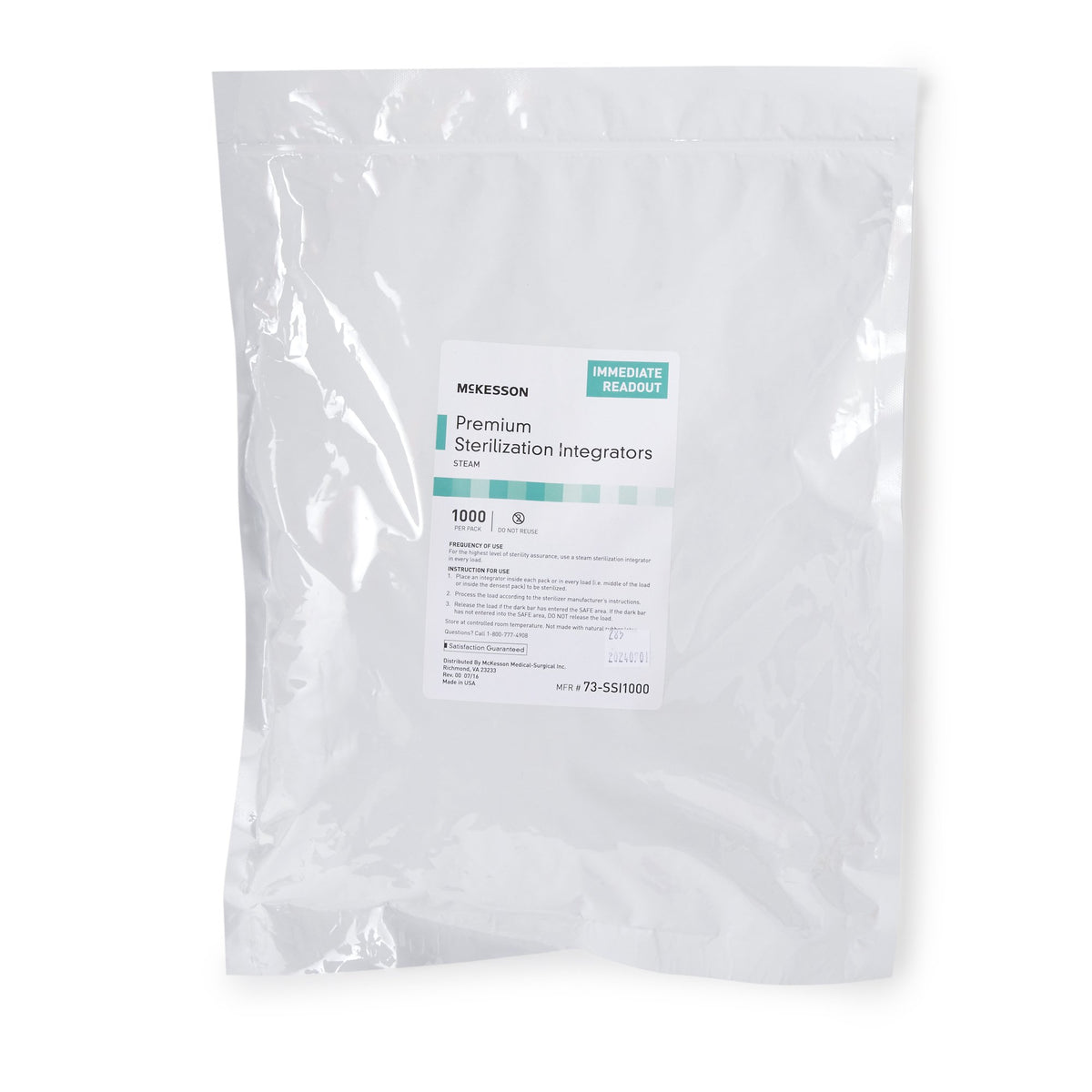 McKesson Sterilization Chemical Integrator Strip-McKesson Sterilization Chemical Integrator Strip Steam 4 Inch Length
